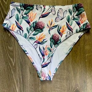 Flower print bikini bottom